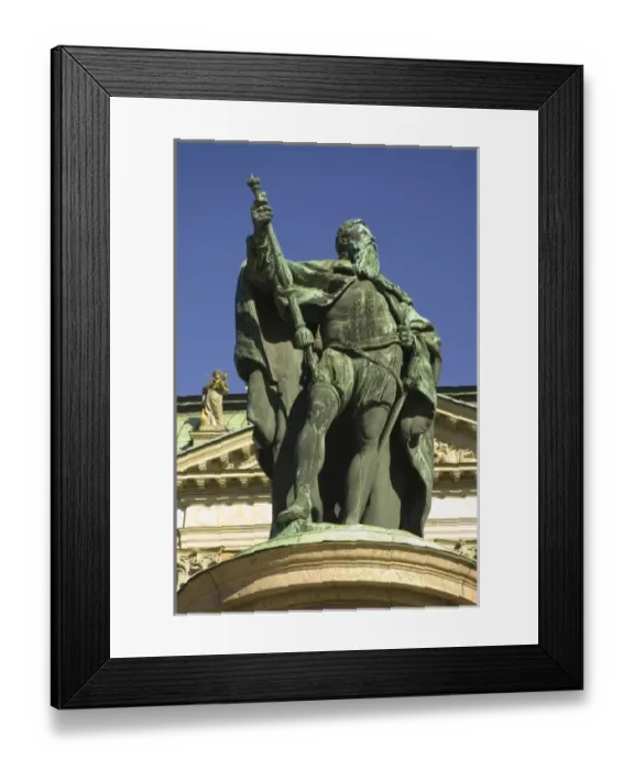 Framed Print : Sweden, Stockholm, Gamla Stan. Statue outside the Riddarhuset Framed Print : Sweden, Stockholm, Gamla Stan. Statue outside the Riddarhuset
