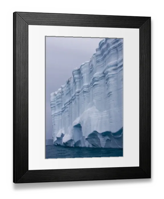 Framed Print : Norway, Svalbard, Nordaustlandet, Patterns in vertical ice face of Brasvellbreen Framed Print : Norway, Svalbard, Nordaustlandet, Patterns in vertical ice face of Brasvellbreen