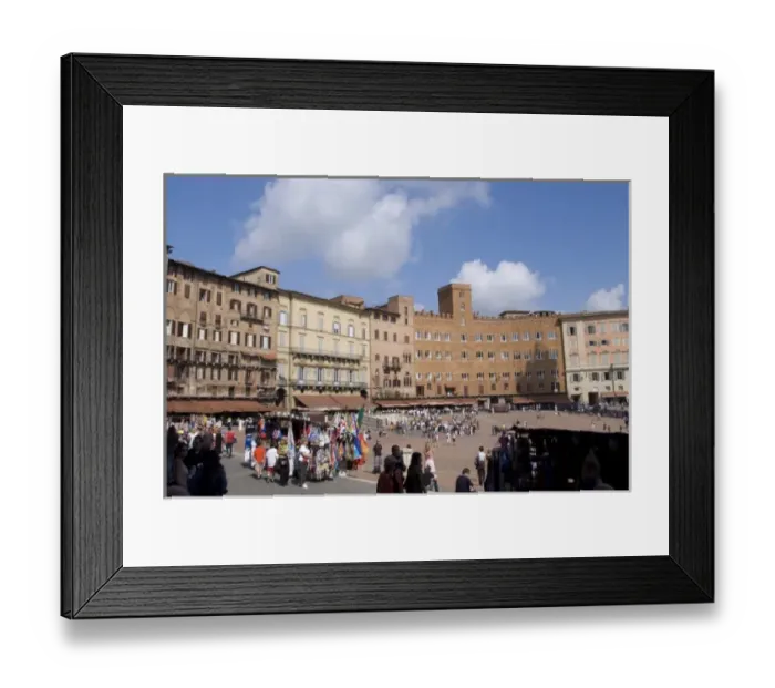 Framed Print : Italy, Tuscany, Siena. Il Campo