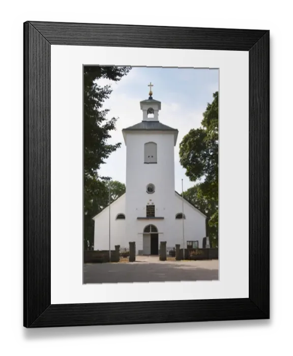 Framed Print : The Stenbrohult parish church where Linnaeus father was priest. Smaland region. Sweden, Europe Framed Print : The Stenbrohult parish church where Linnaeus father was priest. Smaland region. Sweden, Europe