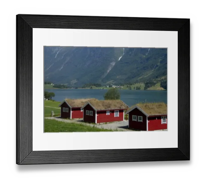 Framed Print : Norway, Geiranger / Hellesylt. Typical waterfront view from scenic road between Hellesylt & Geiranger Framed Print : Norway, Geiranger / Hellesylt. Typical waterfront view from scenic road between Hellesylt & Geiranger