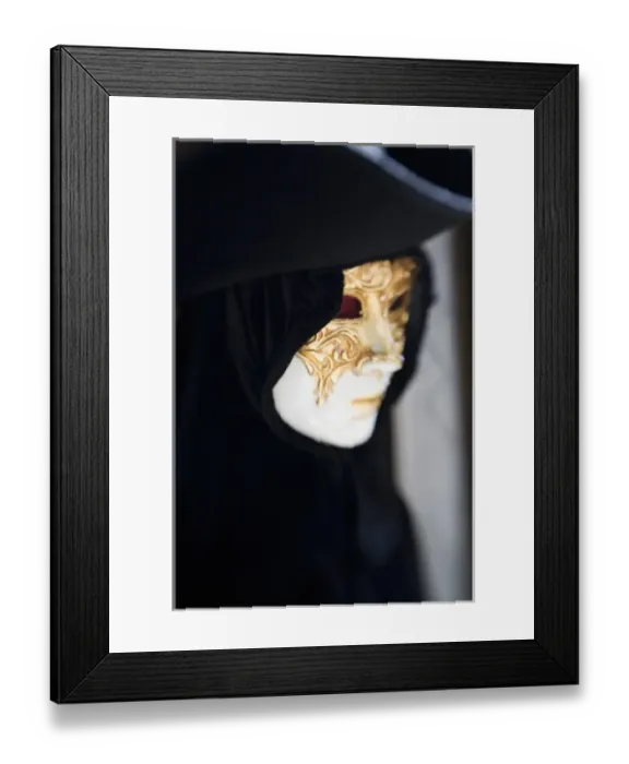 Framed Print : Italy, Venice, Selective Focus of Carnival mask and Costume in Venice Framed Print : Italy, Venice, Selective Focus of Carnival mask and Costume in Venice