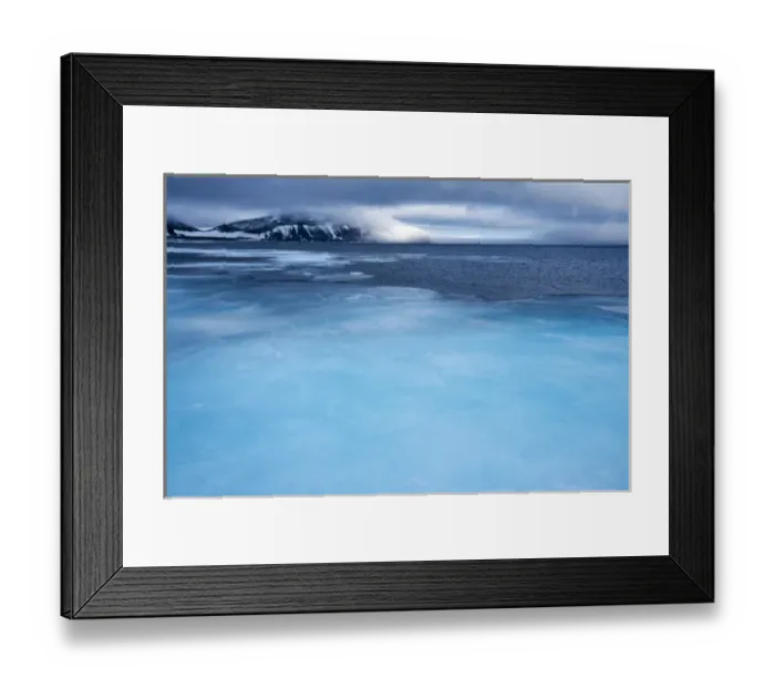 Framed Print : Norway, Svalbard, Nordaustlandet, Melting sea ice in Beverly Strait on summer morning Framed Print : Norway, Svalbard, Nordaustlandet, Melting sea ice in Beverly Strait on summer morning