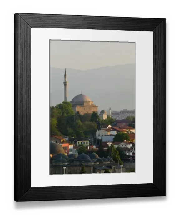 Framed Print : MACEDONIA, Skopje. Mustafa Pasha Mosque / Dawn Framed Print : MACEDONIA, Skopje. Mustafa Pasha Mosque / Dawn