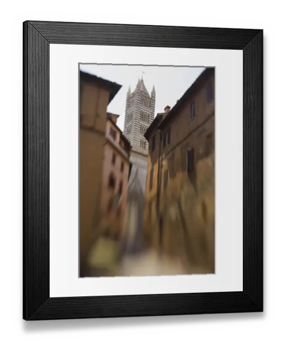 Framed Print : Italy, Siena, Selective Focus, Selective focus of the Siena Duomo