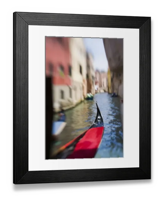 Framed Print : Italy, Venice, Selective Focus of Gondola in the Canals of Venice Framed Print : Italy, Venice, Selective Focus of Gondola in the Canals of Venice