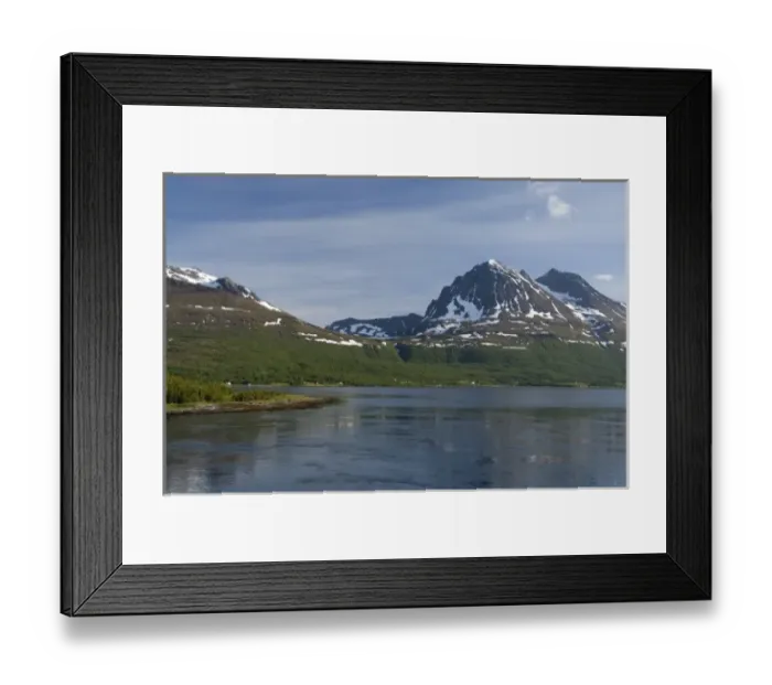 Framed Print : Norway, Tromso. Gateway to the Arctic located above the Arctic Circle. Sailing into Framed Print : Norway, Tromso. Gateway to the Arctic located above the Arctic Circle. Sailing into