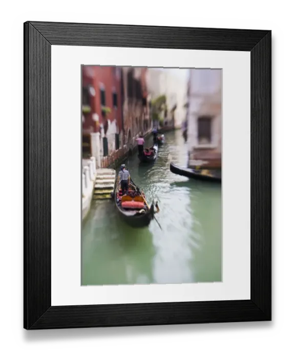 Framed Print : Italy, Venice, Selective Focus of Gondola in the Canals of Venice Framed Print : Italy, Venice, Selective Focus of Gondola in the Canals of Venice