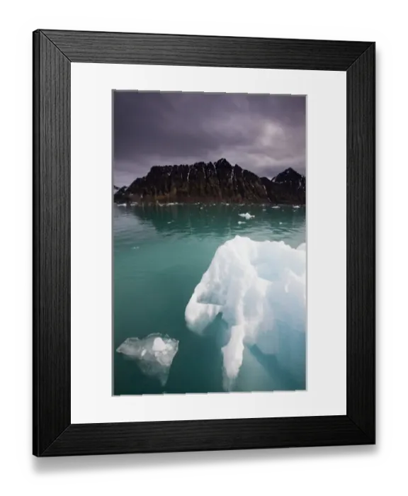 Framed Print : Norway, Svalbard, Spitsbergen, Iceberg floating in Lilliehookfjorden in Krossfjorden Framed Print : Norway, Svalbard, Spitsbergen, Iceberg floating in Lilliehookfjorden in Krossfjorden