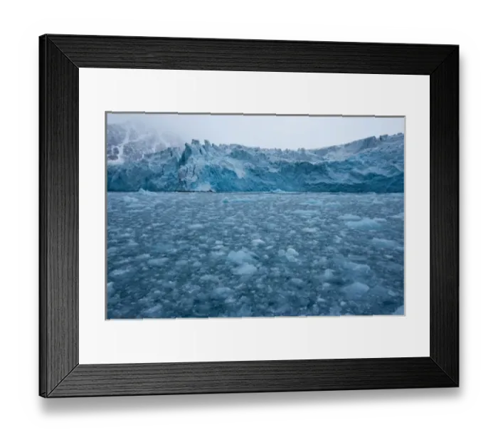 Framed Print : Norway, Svalbard, Spitsbergen Island, Shattered ice at face of Svidjot Glacier in Framed Print : Norway, Svalbard, Spitsbergen Island, Shattered ice at face of Svidjot Glacier in