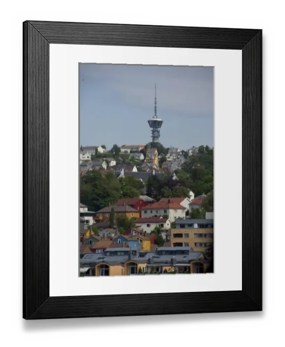 Framed Print : Norway, Trondheimsforden, Trondheim. Norways second oldest city, founded in 997 A. D