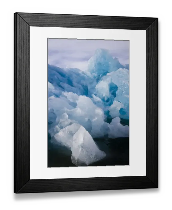 Framed Print : Norway, Svalbard, Spitsbergen Island, Melting iceberg floating near Hans Glacier Framed Print : Norway, Svalbard, Spitsbergen Island, Melting iceberg floating near Hans Glacier
