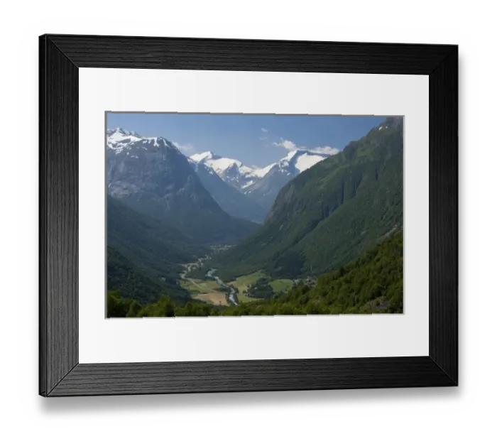 Framed Print : Norway, Geirangerfjord District. Jostedalsbreen National Park