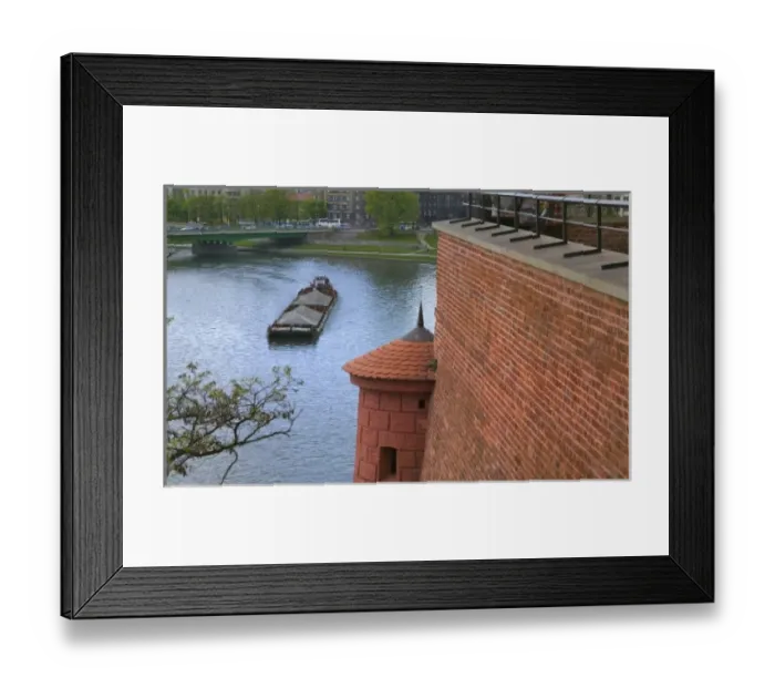 Framed Print : Moated wall of Wawel Castle, Krakow, Poland Framed Print : Moated wall of Wawel Castle, Krakow, Poland