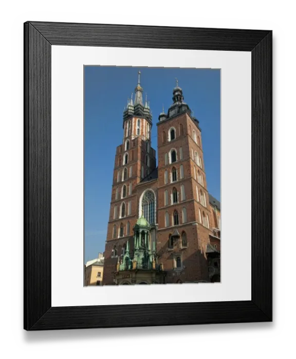 Framed Print : St. Marys Catholic Church in Main Market Square, Krakow, Poland Framed Print : St. Marys Catholic Church in Main Market Square, Krakow, Poland