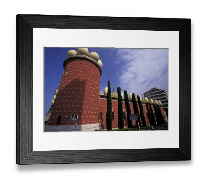 Framed Print : Spain, Catalunya, Figueres. Teatre-Museu Salvador Dali, museum exterior