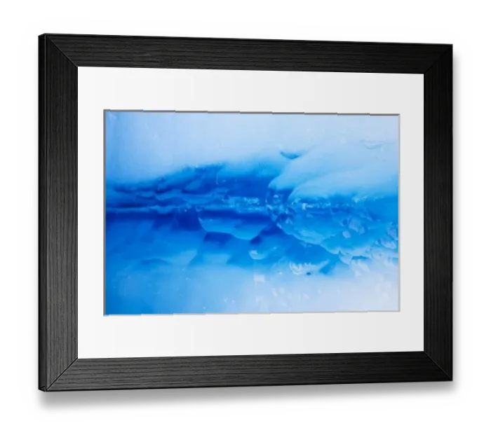 Framed Print : Norway, Svalbard, Spitsbergen Island, Close-up image of patterns in deep blue glacial Framed Print : Norway, Svalbard, Spitsbergen Island, Close-up image of patterns in deep blue glacial