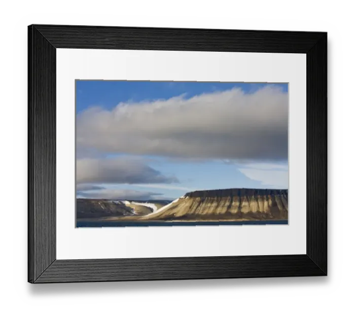 Framed Print : Norway, Svalbard, Nordaustlandet, Storm clouds rolling over mountains along Wahlenbergfjorden Framed Print : Norway, Svalbard, Nordaustlandet, Storm clouds rolling over mountains along Wahlenbergfjorden