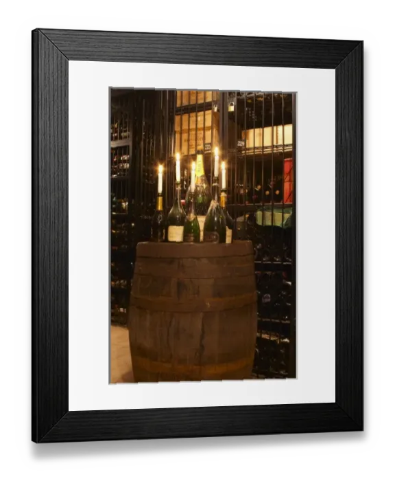 Framed Print : Cages with private wine collections at a cellar storage company Grappe where private Framed Print : Cages with private wine collections at a cellar storage company Grappe where private