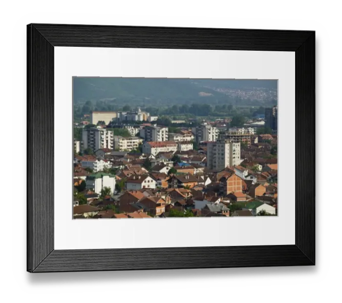 Framed Print : MACEDONIA, Tetovo. Tetovo City Overview Framed Print : MACEDONIA, Tetovo. Tetovo City Overview