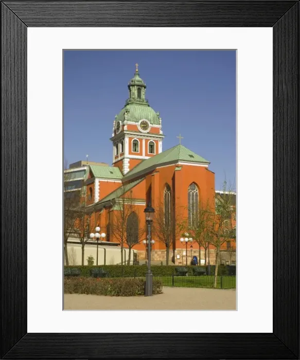Framed Print : Sweden. Stockholm. Norrmalm. St James Church Framed Print : Sweden. Stockholm. Norrmalm. St James Church