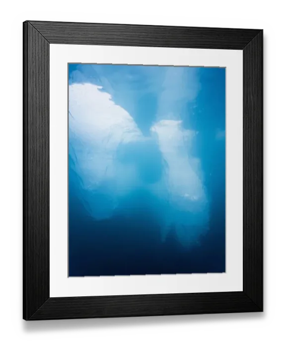 Framed Print : Norway, Svalbard, Spitsbergen, Underwater view of iceberg floating near face of Lilliehook Framed Print : Norway, Svalbard, Spitsbergen, Underwater view of iceberg floating near face of Lilliehook