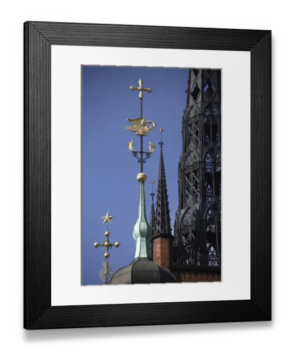 Framed Print : The spires of Riddarholmskyrkan (Riddarholmen Church) in Riddarholmen Island. Stockholm Framed Print : The spires of Riddarholmskyrkan (Riddarholmen Church) in Riddarholmen Island. Stockholm