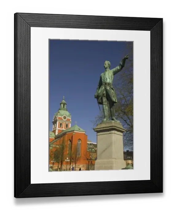 Framed Print : Sweden. Stockholm. Norrmalm. Statue of Charles XIII in the Kungstradgarden Framed Print : Sweden. Stockholm. Norrmalm. Statue of Charles XIII in the Kungstradgarden