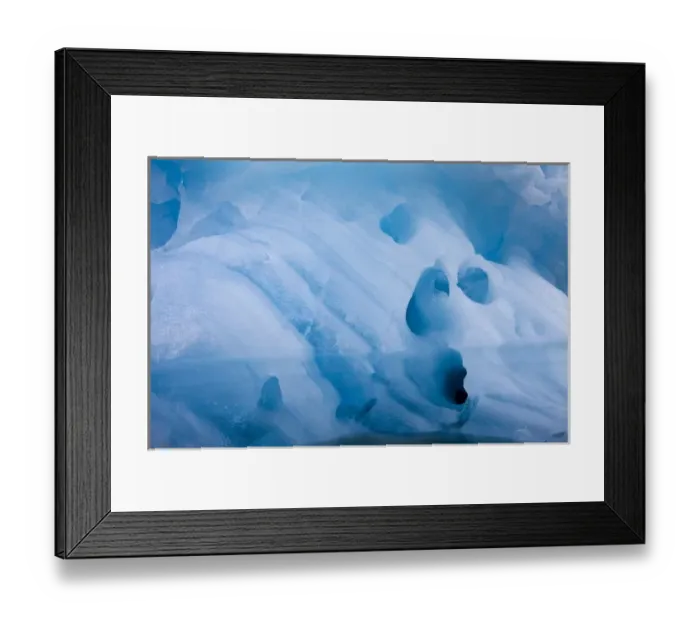 Framed Print : Norway, Svalbard, Spitsbergen Island, Melting iceberg floating near Hans Glacier