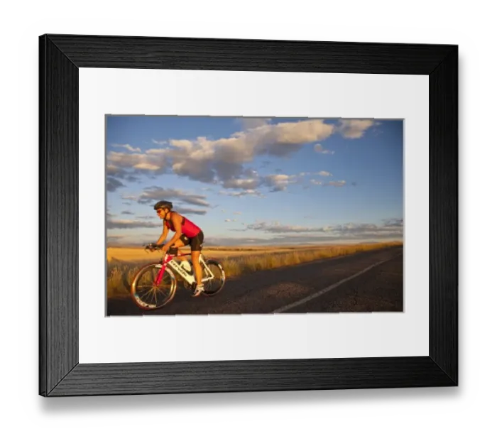 Framed Print : Road bicycling near Great Falls, Montana, USA. (MR) Framed Print : Road bicycling near Great Falls, Montana, USA. (MR)
