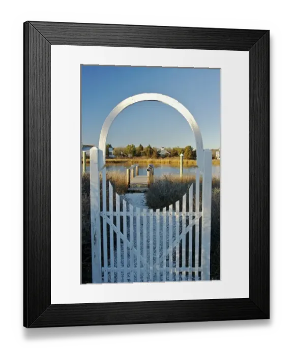 Framed Print : North America, United States, Massachusetts, Craigville. A winter view towards Framed Print : North America, United States, Massachusetts, Craigville. A winter view towards