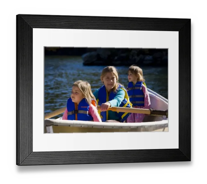 Framed Print : Three young girls (ages 3, 5, 9) in a row boat at Oliver Lodge on Lake Winnipesauke in Meredith Framed Print : Three young girls (ages 3, 5, 9) in a row boat at Oliver Lodge on Lake Winnipesauke in Meredith