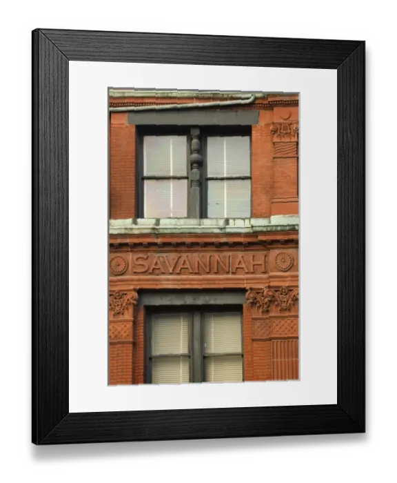 Framed Print : USA; Georgia; Savannah. The Cotton Exchange building in the historic district of Savannah