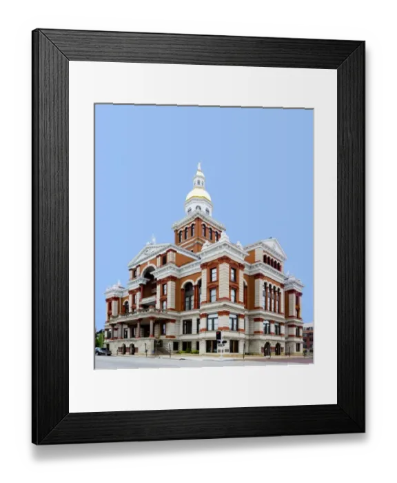 Framed Print : IA, Dubuque, Dubuque County Courthouse, Beaux Arts Style, constructed in 1891 Framed Print : IA, Dubuque, Dubuque County Courthouse, Beaux Arts Style, constructed in 1891