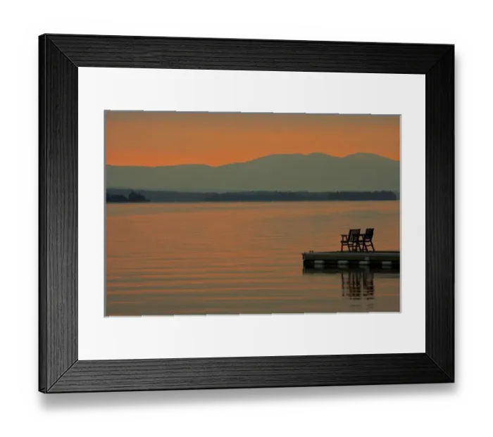 Framed Print : USA, Maine, Rockwood. Moosehead Lake at dawn, viewed from the Birches Resort Framed Print : USA, Maine, Rockwood. Moosehead Lake at dawn, viewed from the Birches Resort