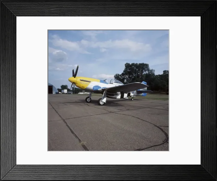 Framed Print : P-51 D Dazzling Donna at the Fleming Field in St. Paul, Minnesota