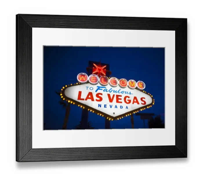 Framed Print : USA, Nevada, Las Vegas. Welcome to Fabulous Las Vegas Sign, defocused Framed Print : USA, Nevada, Las Vegas. Welcome to Fabulous Las Vegas Sign, defocused