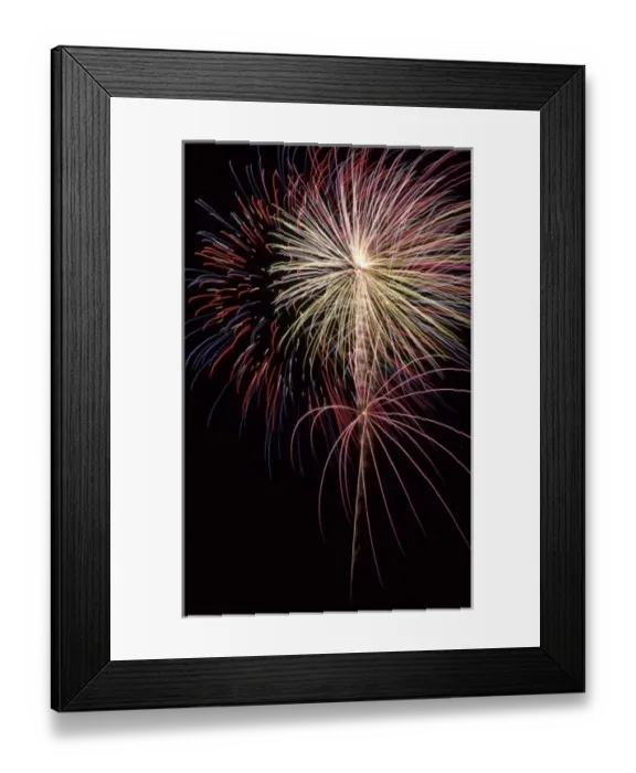 Framed Print : Fireworks display, Maine, USA
