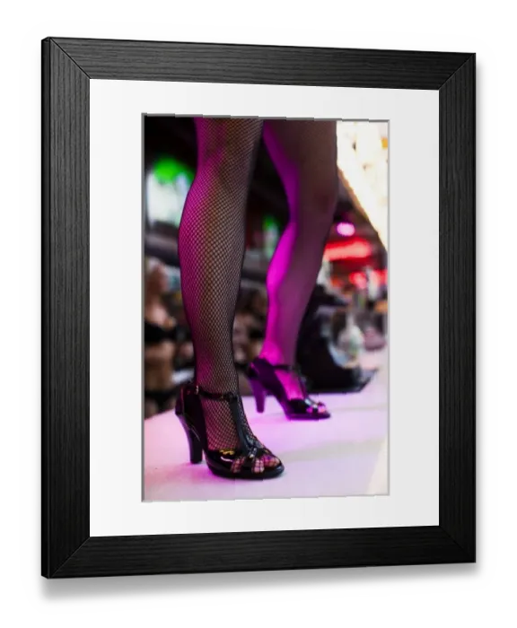 Framed Print : USA, Nevada, Las Vegas, Downtown, Fremont Street Experience, outdoor go-go dancers, NR Framed Print : USA, Nevada, Las Vegas, Downtown, Fremont Street Experience, outdoor go-go dancers, NR