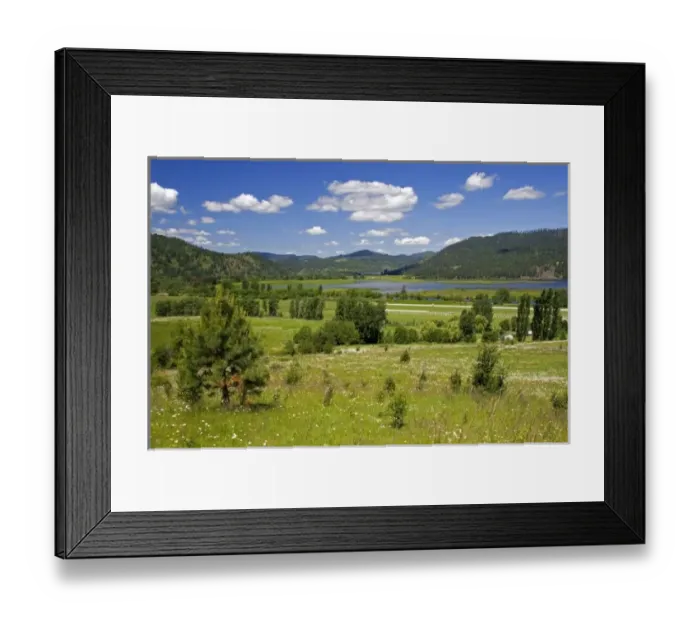 Framed Print : Cave Lake along highway 3 in Idaho Framed Print : Cave Lake along highway 3 in Idaho