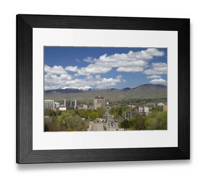 Framed Print : Cityscape of Boise, Idaho, USA Framed Print : Cityscape of Boise, Idaho, USA