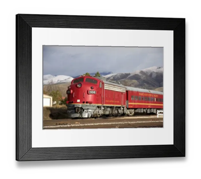 Framed Print : Idaho Northern and Pacific train in Horseshoe Bend, Idaho Framed Print : Idaho Northern and Pacific train in Horseshoe Bend, Idaho