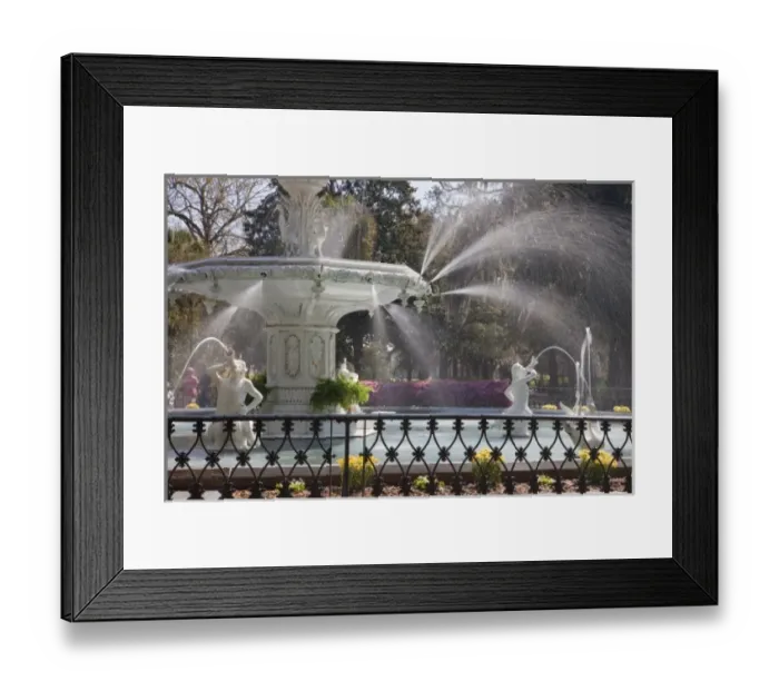 Framed Print : USA, Georgia, Savannah, Forsyth Park fountain, detail Framed Print : USA, Georgia, Savannah, Forsyth Park fountain, detail