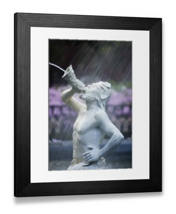Framed Print : USA; Georgia; Savannah. Staue of a Triton at the fountain in Forsyth Park Framed Print : USA; Georgia; Savannah. Staue of a Triton at the fountain in Forsyth Park