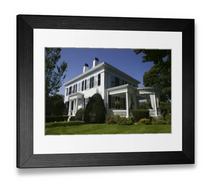 Framed Print : USA, MASSACHUSETTS, Marthas Vineyard: Edgartown, Dr. Daniel Fisher House, 1840 s Framed Print : USA, MASSACHUSETTS, Marthas Vineyard: Edgartown, Dr. Daniel Fisher House, 1840 s