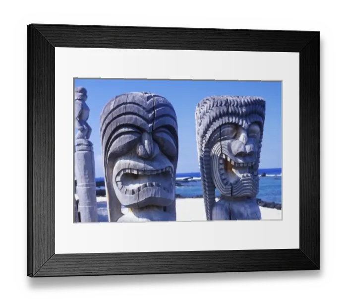 Framed Print : USA, Hawaii, Big Island, Puuhonua O Honaunau National Historic Park Framed Print : USA, Hawaii, Big Island, Puuhonua O Honaunau National Historic Park