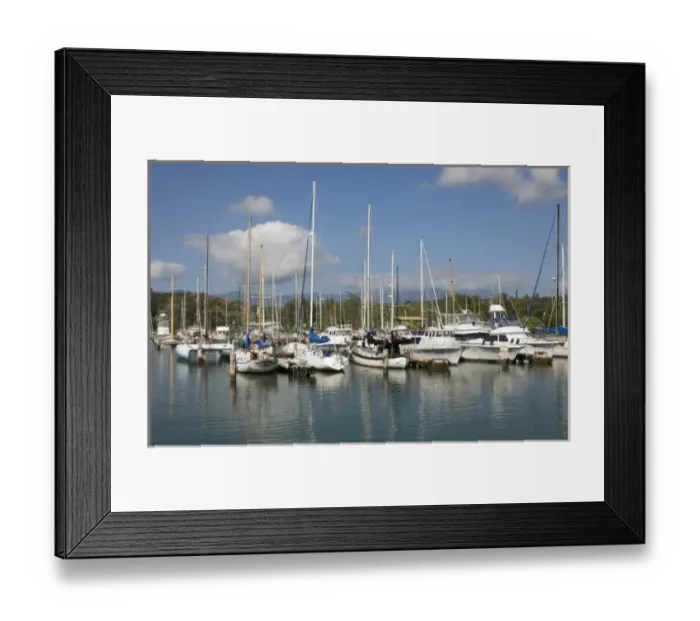 Framed Print : USA, Hawaii, Kauai, Nawiliwili Harbor. (RF) Framed Print : USA, Hawaii, Kauai, Nawiliwili Harbor. (RF)