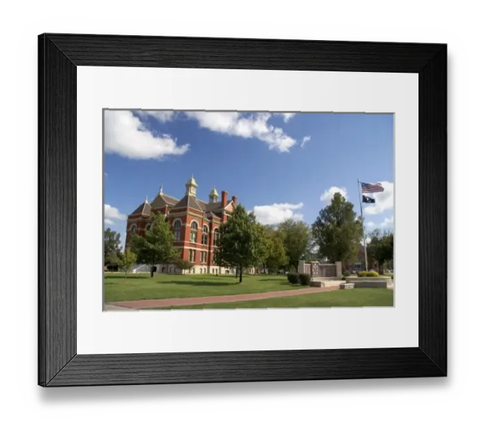 Framed Print : Franklin County Courthouse in Ottawa, Kansas Framed Print : Franklin County Courthouse in Ottawa, Kansas