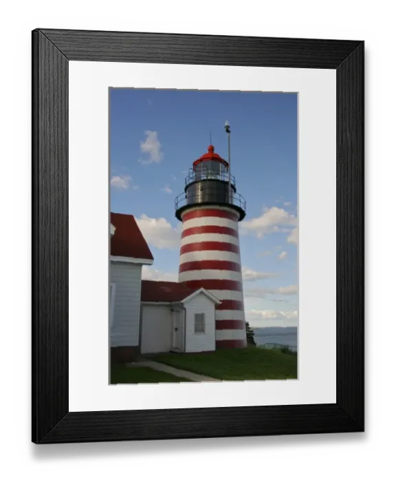 Framed Print : USA, Maine, Lubec. West Quoddy Head LIghthouse Framed Print : USA, Maine, Lubec. West Quoddy Head LIghthouse