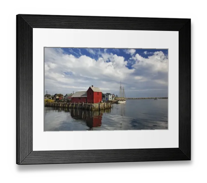 Framed Print : Sailboat at Rockport harbor, Rockport, Massachusetts Framed Print : Sailboat at Rockport harbor, Rockport, Massachusetts
